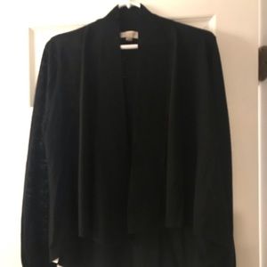 Loft black cardigan, size large